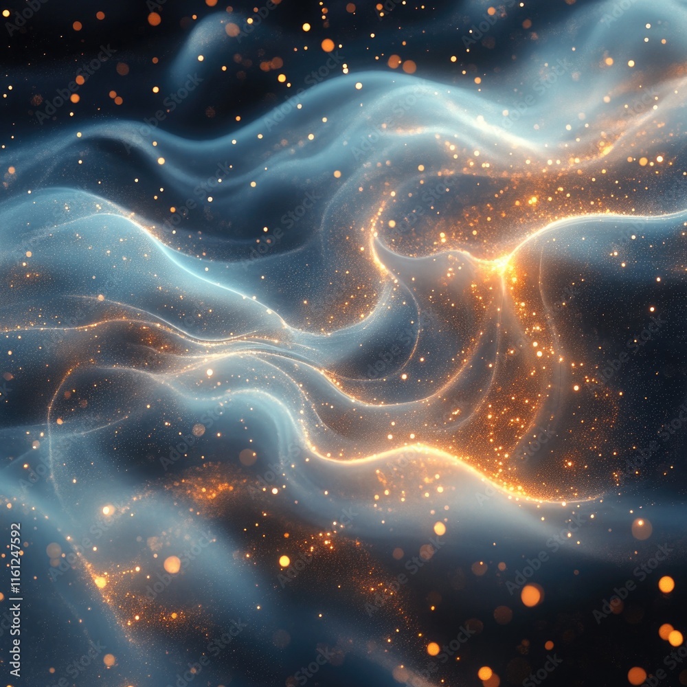 Aufkleber a detailed shot of a bright blue and golden pattern, ideal for use in design projects or as a decora