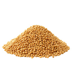 Golden Pile of Mustard Seeds: A Close-Up View