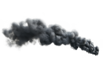 Black vapor, smoke, steam on white background, png, no background, on transparent background, isolated