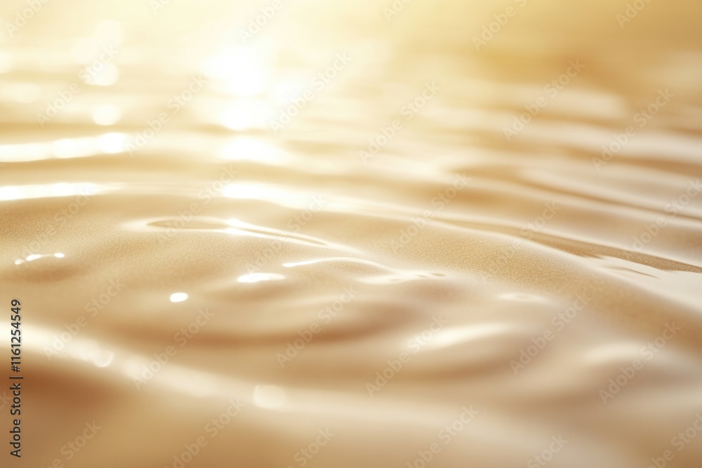 Poster a close-up view of a liquid substance on a surface, suitable for use in scientific or educational co