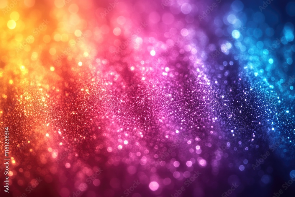 Aufkleber A colorful and sparkly background, perfect for adding some festive flair to your design
