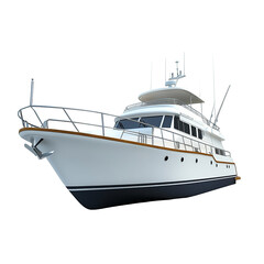 Naklejka premium Luxury Motor Yacht: Elegance on the Water