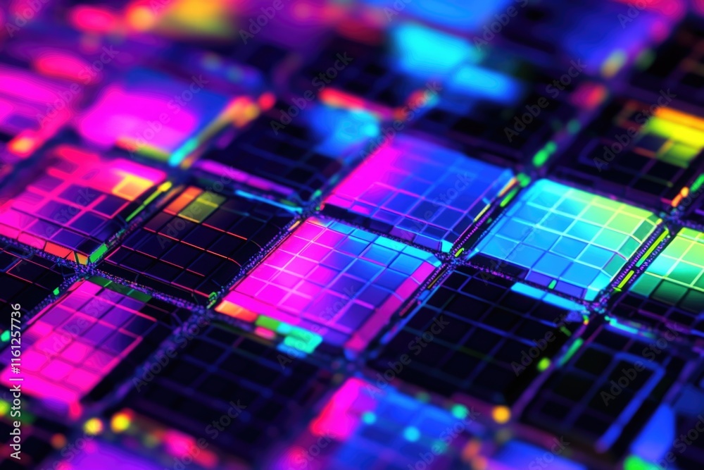 Poster A close-up view of a computer processor