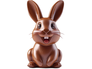 chocolate rabbit for easter party-