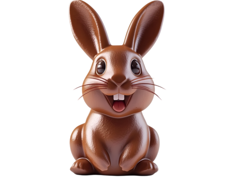chocolate rabbit for easter party-