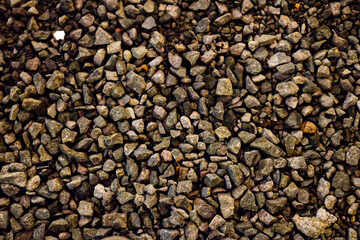 Texture of Small Gravel Stones