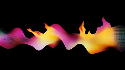 Black brown red burnt orange amber yellow gold white abstract background.  Color gradient ombre blend blur flow fluid.  Noise grain mesh.  Bright light fire hot glitter neon glow. 