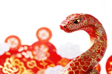 Obraz premium A detailed view of a serpent's head from a statue, suitable for editorial or decorative use