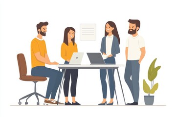 business people working together, Generative AI