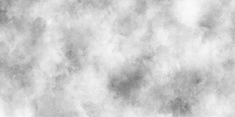 Gray abstract watercolor painting textured on white paper background, Black grey Sky with white cloud , marble texture background Old grunge textures design,Concrete old and grainy wall white color gr