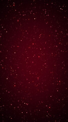 red christmas and valentines day  background with golden glitter shiny stars and bokeh lights, holiday new year vertical social media background	