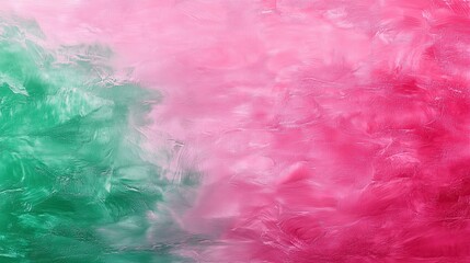 Fototapeta premium green and pink gradient background blending softly with smooth transitions of shades, creating a soothing and modern look