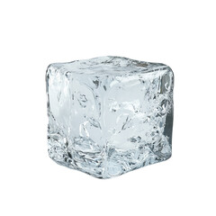 Obraz premium Crystal Clear Ice Cube: A Stunning Close-Up