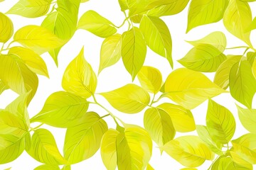 Obraz premium Vibrant Yellow Leaves Background for Fresh and Natural Design