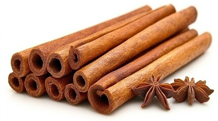 Sweet Cinnamon Sticks Bundle Aromatic Spices Star Anise