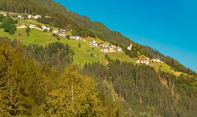 Alpine summer view at Nesselgarten, Landeck, Tyrol, Austria