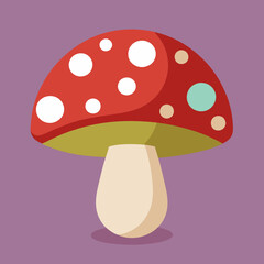 mushrooms on a white background