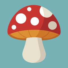 mushrooms on a white background