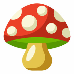 mushrooms on a white background