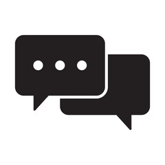 Chat icon. Talk speech bubble icon. Dialogue balloon icon. Comment sign.
