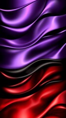 Fototapeta premium Black dark gray purple burgundy red background. Silk satin fabric. Luxury elegant beauty premium rich. Shiny glitter shimmer silky. Drapery fold crease. Christmas birthday Valentine romance festival.