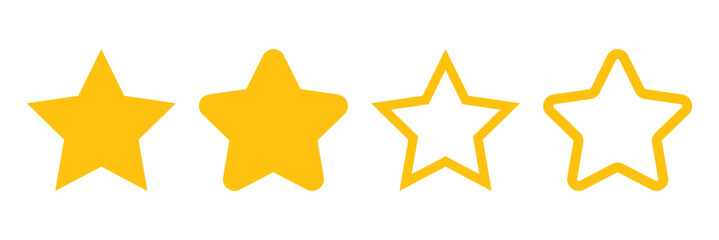 Star icon set