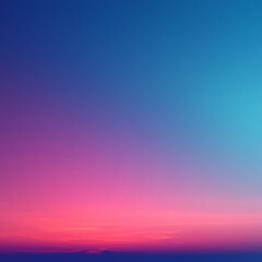 Fototapeta premium Vibrant Pink and Blue Sunset Sky Gradient