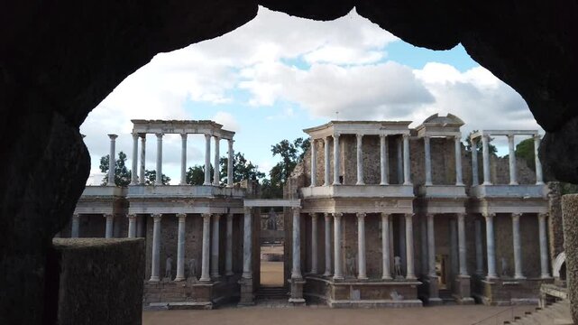 Access to the Roman theater of Merida, Spain