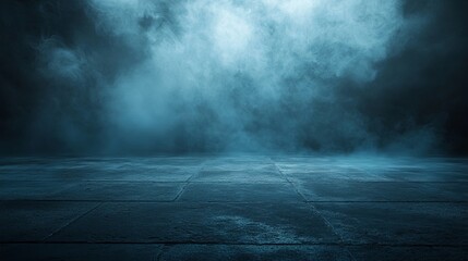 Moody Blue Smoke  Concrete Background