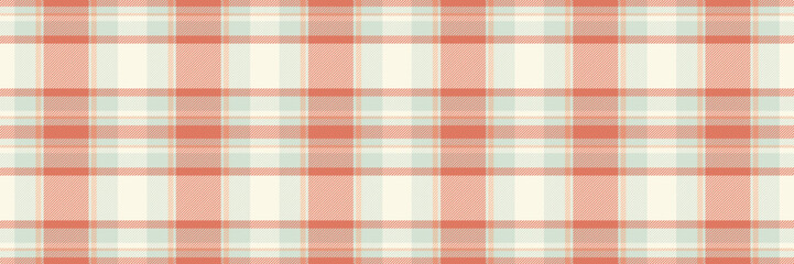 T-shirt plaid seamless fabric, variation pattern vector textile. Rural texture background check tartan in white and old lace colors.