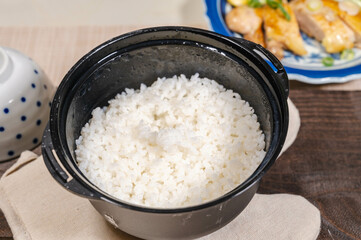 レンジで炊いたご飯　