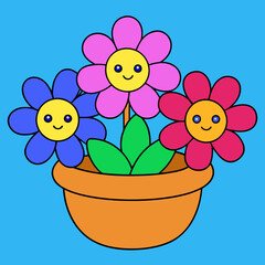 flowers in a pot