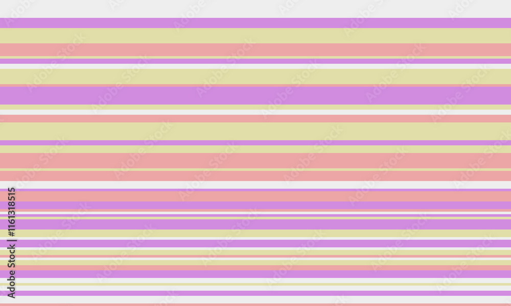 Aufkleber geometric stripes seamless vector pattern with horizontal lines in varied colours, creating an abstr