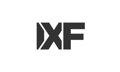 IXF logo design template with strong and modern bold text. Initial based vector logotype featuring simple and minimal typography. Trendy company identity.