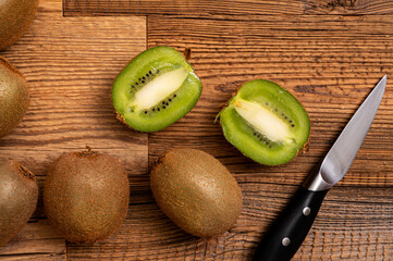 Juicy kiwi fruit - Chinese gooseberry.