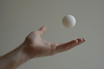 throwing on white background