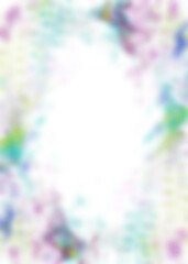 An abstract transparent wavy vignette design element overlay.