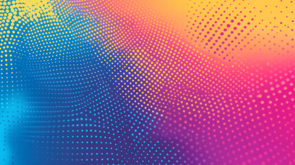 the abstract colorful halftone dotted background