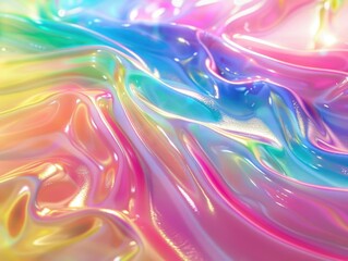 Obraz premium Colorful abstract fluids, resembling marbled paint or molten lava.