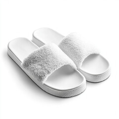 White Slippers Isolated