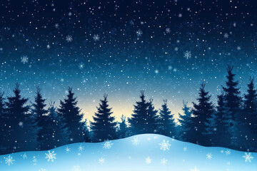 Obraz premium Winter Background Vector