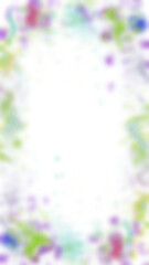 An abstract transparent wavy vignette design element overlay.