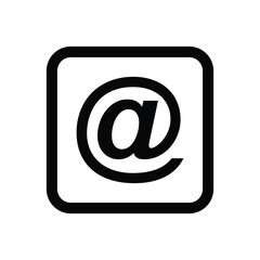 Obraz premium Mention icon. Mention icon vector illustration. Mention, comment, message, Tag, Reference, social media, text, email, mail, etc.