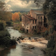 Historic flour mills in Illegio, Carnia.