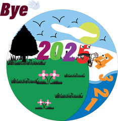 unique t-shirt and poster design for new year basically kids also everyone