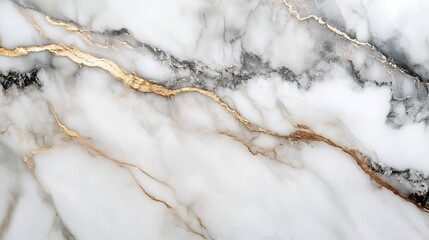 Close-up black and white marble texture with golden veins, elegant and luxurious background perfect for design projects.