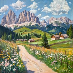 Dolomites in summertime