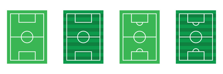 Football field icon. Football field icon Vector illustration. Football pitch icon line style design. Green football field icon. © Oliver Vandenberg