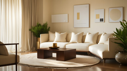 Fototapeta premium living room interior