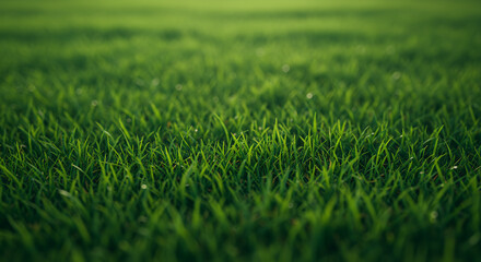 Fototapeta premium Lush Green Grass Field, Close-Up Texture, Nature Background